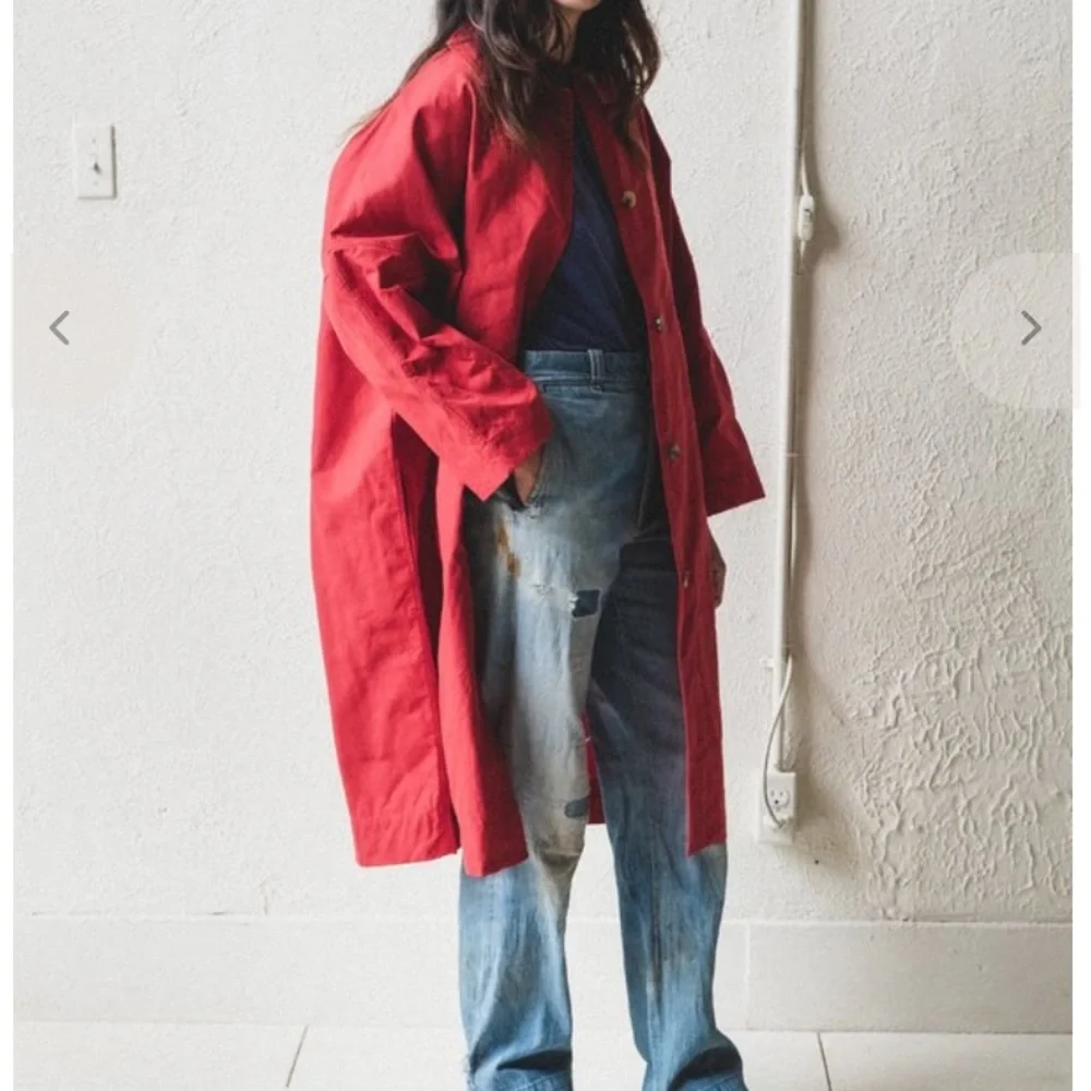 CAWLEY STUDIO Faro Oilskin Mac Coat - Picture 1 of 4